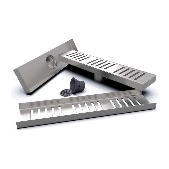 کفشور خطی ۳۰ سانتی مشبک کروم تمام استیل (AB30-SM)
